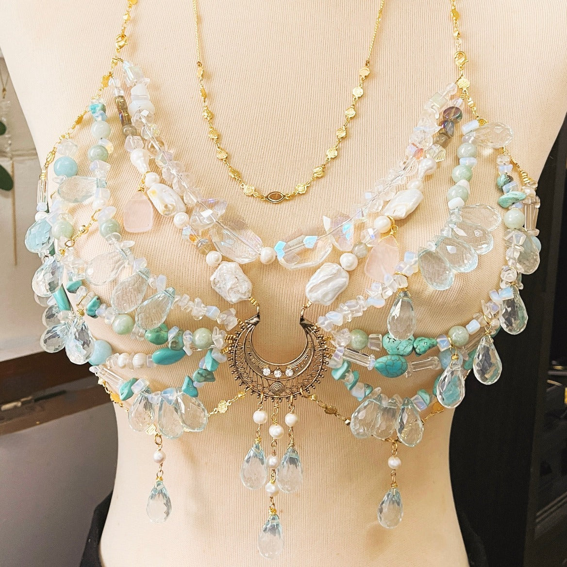 Sirena' Jewel Bra Corset Body Jewelry